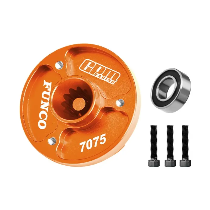 Aluminum 7075-T6 Alloy Fixed Spur Gear Mount For Traxxas 1/6 Funco Pro Scale 2Wd Sand Car 8S-109076-4 Upgrades - Orange 1