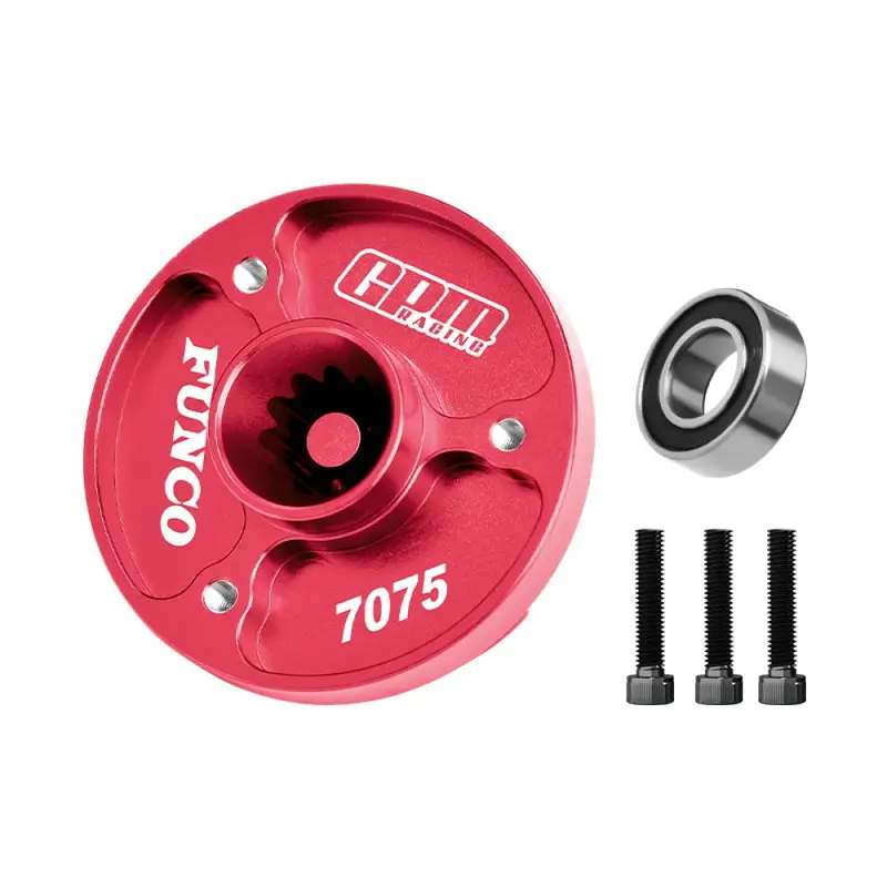 Aluminum 7075-T6 Alloy Fixed Spur Gear Mount For Traxxas 1/6 Funco Pro Scale 2Wd Sand Car 8S-109076-4 Upgrades - Red 1