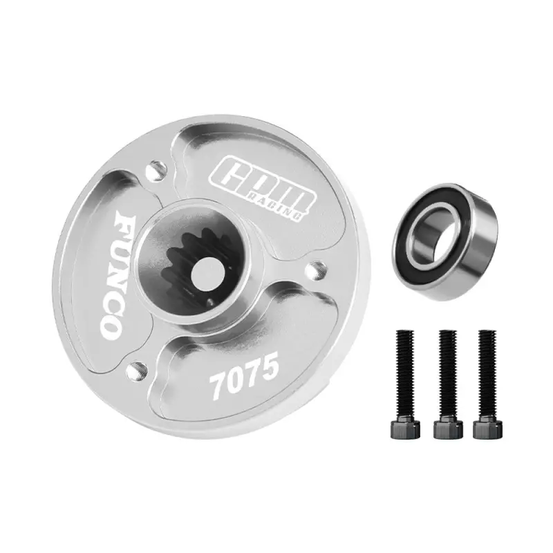 Aluminum 7075-T6 Alloy Fixed Spur Gear Mount For Traxxas 1/6 Funco Pro Scale 2Wd Sand Car 8S-109076-4 Upgrades - Silver 1