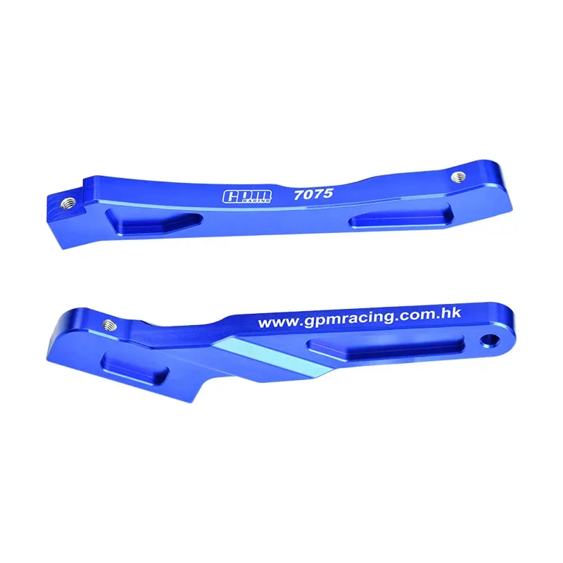 Aluminum 7075-T6 Alloy Front And Rear Chassis Brace For Arrma 1:8 Notorious 6S V5 V6 / Typhon V5 Tlr Blx / Tlr Tuned Typhon / Outcast 6S Upgrades - Blue 1