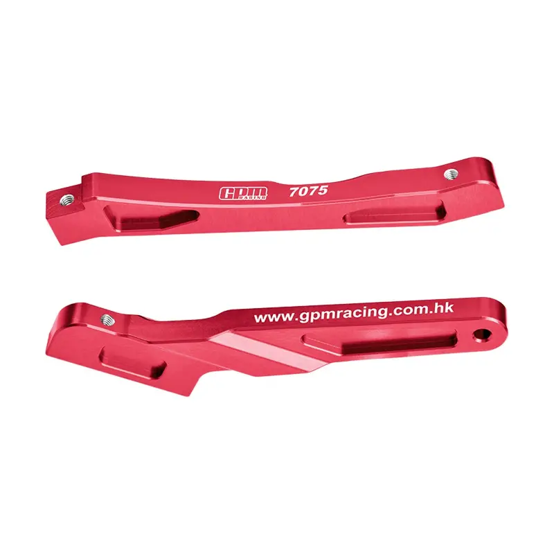 Aluminum 7075-T6 Alloy Front And Rear Chassis Brace For Arrma 1:8 Notorious 6S V5 V6 / Typhon V5 Tlr Blx / Tlr Tuned Typhon / Outcast 6S Upgrades - Red 1