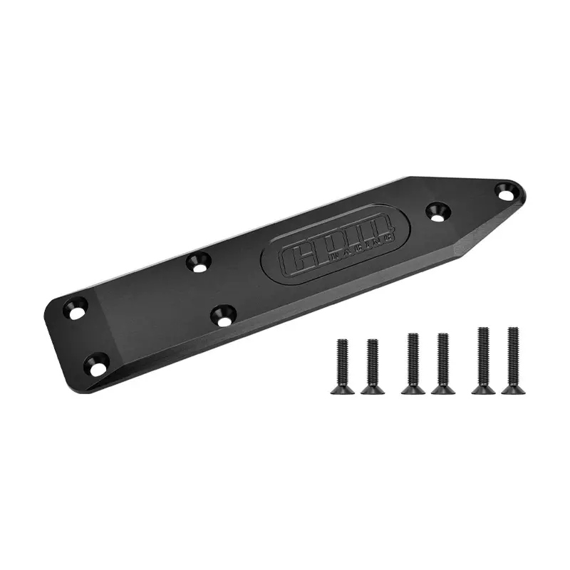Aluminum 7075-T6 Alloy Front And Rear Chassis Brace For Arrma 1:8 Notorious 6S V6 / Outcast 6S Stunt Truck Upgrades - Black 1
