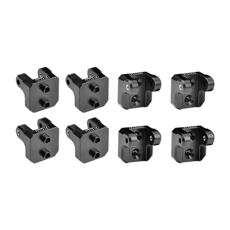 Aluminum 7075-T6 Alloy Front And Rear Upper Shock Mount For Losi 1/8 Lmt 2.0 Grave Digger 4X4 Solid Axle Brushless Monster Truck-Los04028 Upgrades - Black 1