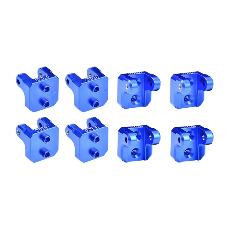 Aluminum 7075-T6 Alloy Front And Rear Upper Shock Mount For Losi 1/8 Lmt 2.0 Grave Digger 4X4 Solid Axle Brushless Monster Truck-Los04028 Upgrades - Blue 1