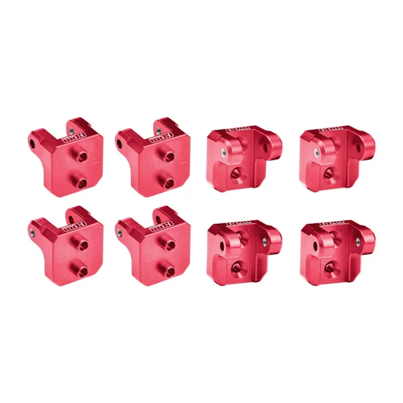 Aluminum 7075-T6 Alloy Front And Rear Upper Shock Mount For Losi 1/8 Lmt 2.0 Grave Digger 4X4 Solid Axle Brushless Monster Truck-Los04028 Upgrades - Red 1