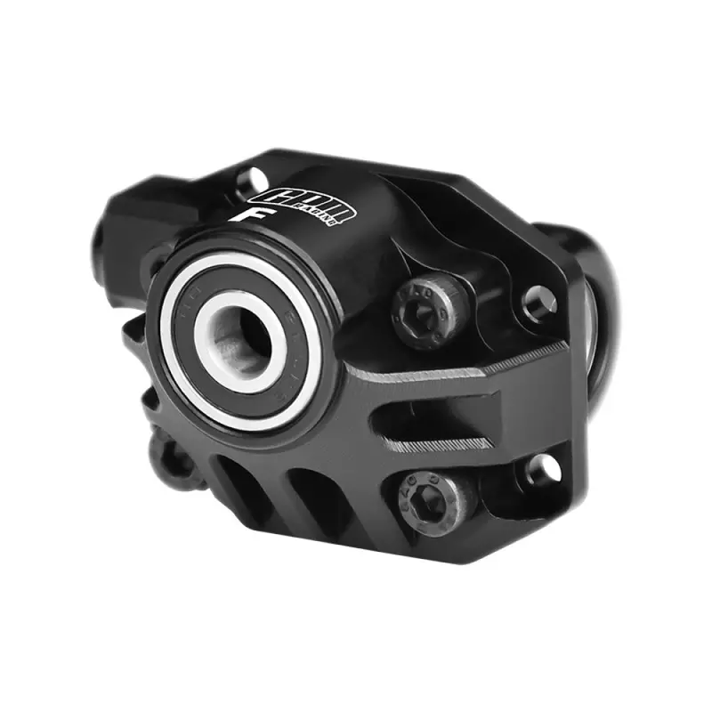 Aluminum 7075-T6 Alloy Front Axle Third Member Oversize Bearing Differential Cover Case For Vanquish 1/10 H10 Optic Kit Rock Crawler Kit-Vps09027 Upgrades - Black 1