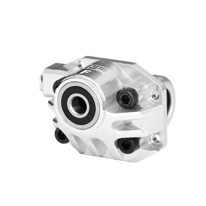 Aluminum 7075-T6 Alloy Front Axle Third Member Oversize Bearing Differential Cover Case For Vanquish 1/10 H10 Optic Kit Rock Crawler Kit-Vps09027 Upgrades - Silver 1