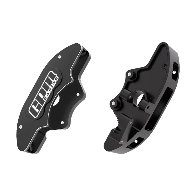 Aluminum 7075-T6 Alloy Front Brake Calipers (Left & Right) For Traxxas 1/6 Funco Pro Scale 2Wd Sand Car 8S-109076-4 Upgrades - Black 1