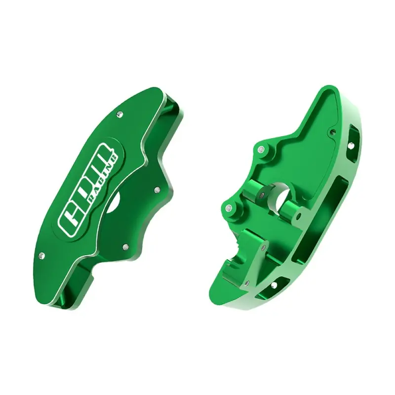 Aluminum 7075-T6 Alloy Front Brake Calipers (Left & Right) For Traxxas 1/6 Funco Pro Scale 2Wd Sand Car 8S-109076-4 Upgrades - Green 1