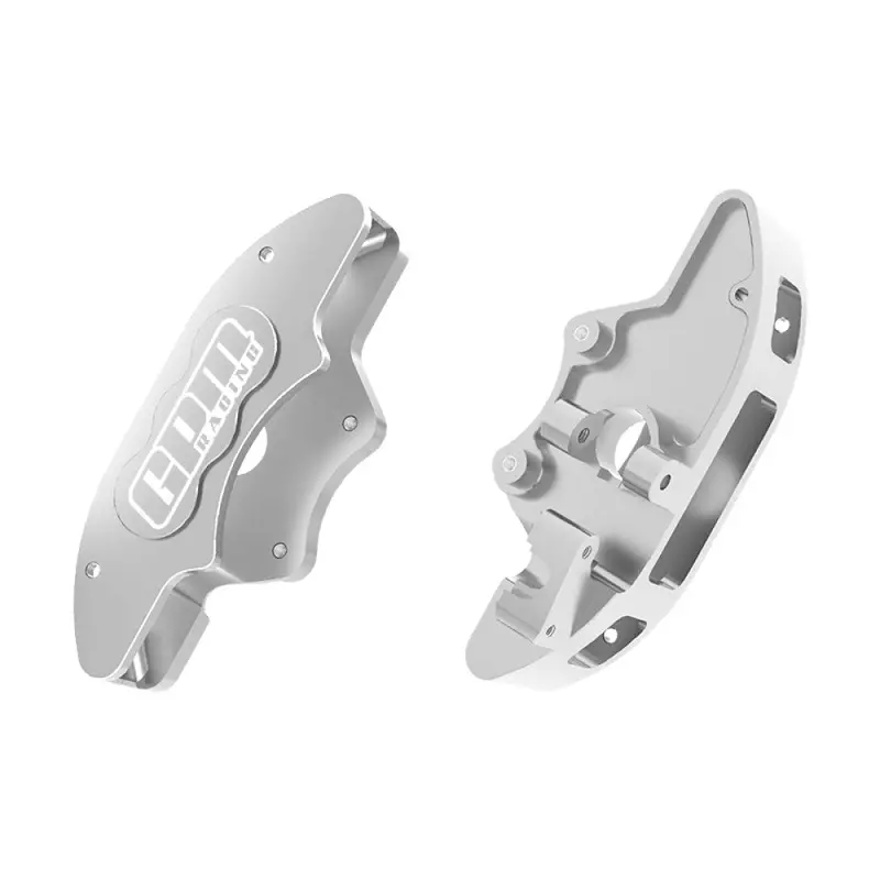Aluminum 7075-T6 Alloy Front Brake Calipers (Left & Right) For Traxxas 1/6 Funco Pro Scale 2Wd Sand Car 8S-109076-4 Upgrades - Silver 1
