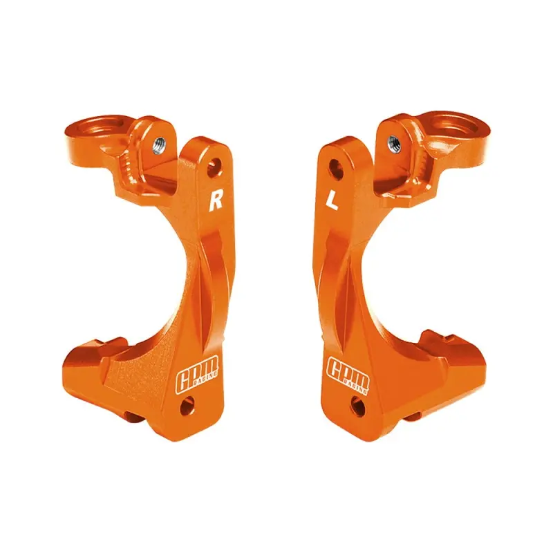 Aluminum 7075-T6 Alloy Front C Hub For Traxxas 1:8 Jato 4X4 Vxl Brushless Buggy Upgrades - Orange 1