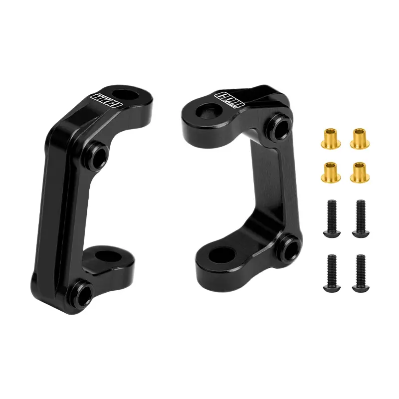 Aluminum 7075-T6 Alloy Front C-Hubs For Tamiya 1:10 Dt-04 R/C Fighter Nxgen-58741 Upgrades - Black 1