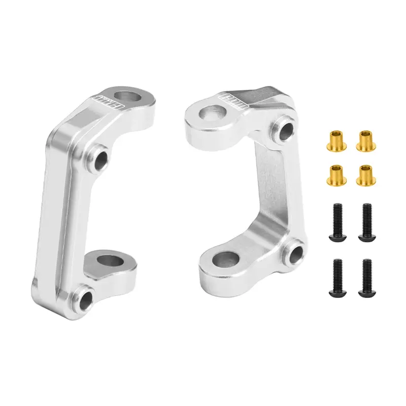 Aluminum 7075-T6 Alloy Front C-Hubs For Tamiya 1:10 Dt-04 R/C Fighter Nxgen-58741 Upgrades - Silver 1