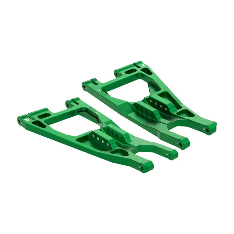 Aluminum 7075-T6 Alloy Front Lower Suspension Arms For Traxxas 1/6 Funco Pro Scale 2Wd Sand Car 8S-109076-4 Upgrades - Green 1