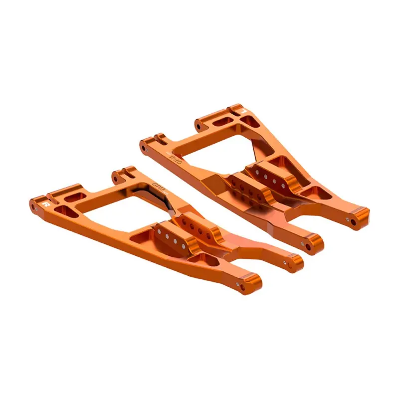 Aluminum 7075-T6 Alloy Front Lower Suspension Arms For Traxxas 1/6 Funco Pro Scale 2Wd Sand Car 8S-109076-4 Upgrades - Orange 1