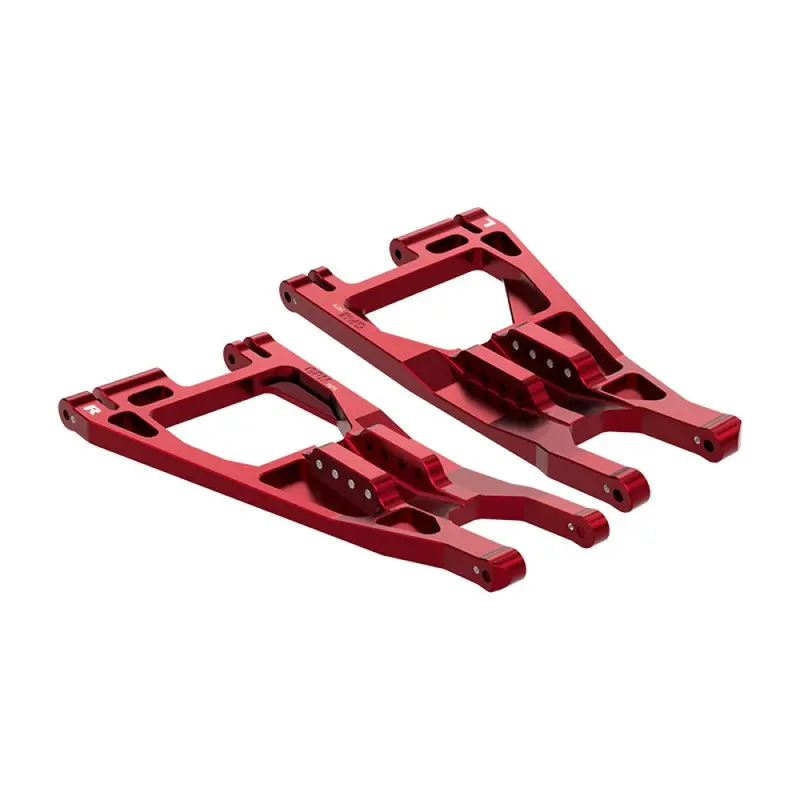 Aluminum 7075-T6 Alloy Front Lower Suspension Arms For Traxxas 1/6 Funco Pro Scale 2Wd Sand Car 8S-109076-4 Upgrades - Red 1