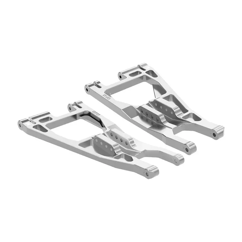 Aluminum 7075-T6 Alloy Front Lower Suspension Arms For Traxxas 1/6 Funco Pro Scale 2Wd Sand Car 8S-109076-4 Upgrades - Silver 1