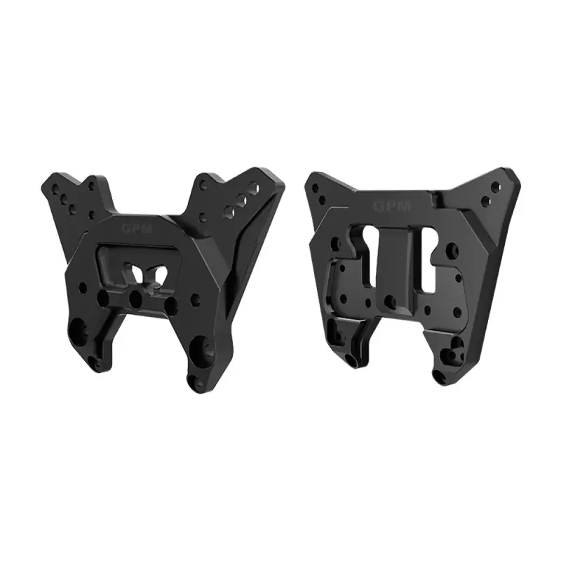 Aluminum 7075-T6 Alloy Front & Rear Shock Tower For Arrma 1:8 Kraton 6S Exb / Kraton V6 / Notorious 6S V6 Upgrades - Black 1