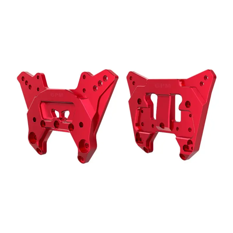 Aluminum 7075-T6 Alloy Front & Rear Shock Tower For Arrma 1:8 Kraton 6S Exb / Kraton V6 / Notorious 6S V6 Upgrades - Red 1