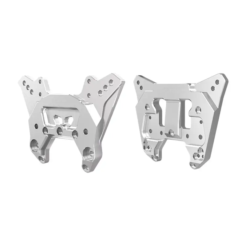 Aluminum 7075-T6 Alloy Front & Rear Shock Tower For Arrma 1:8 Kraton 6S Exb / Kraton V6 / Notorious 6S V6 Upgrades - Silver 1