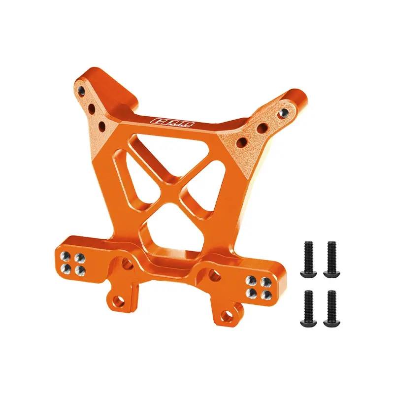 Aluminum 7075-T6 Alloy Front Shock Tower For Traxxas 1/8 Jato 4X4 Vxl Bl-2S Racing Buggy Upgrades - Orange 1