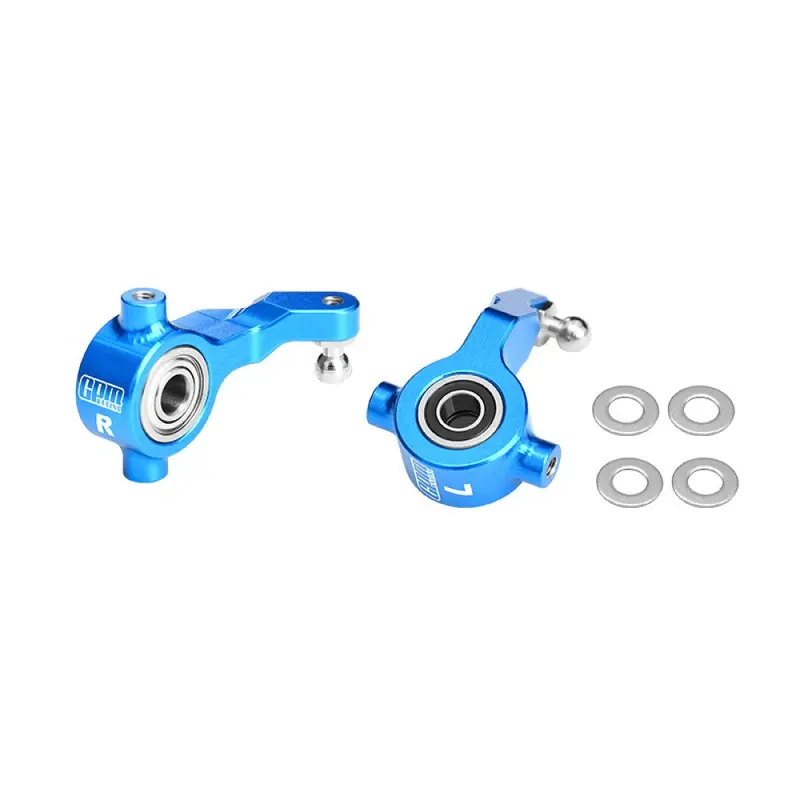 Aluminum 7075-T6 Alloy Front Steering Blocks With Oversize Bearing For Tamiya 1:10 Dt-04 R/C Fighter Nxgen-58741 Upgrades - Sky Blue 1