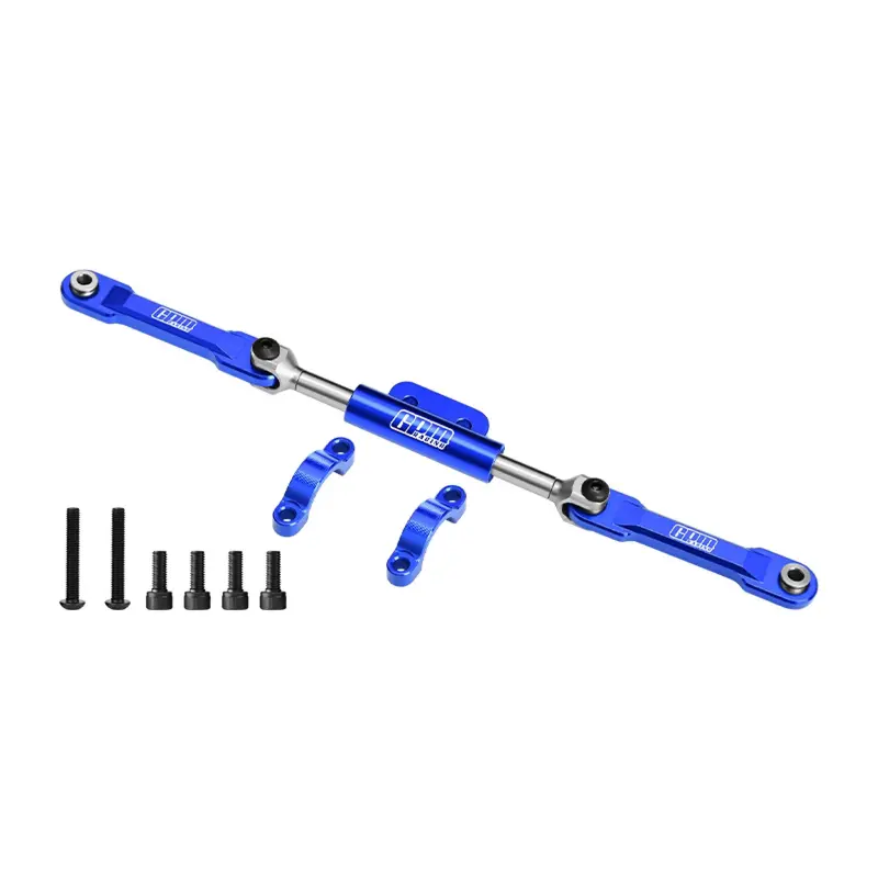 Aluminum 7075-T6 Alloy Front Steering Link Set For Vanquish 1/10 H10 Optic Kit Rock Crawler Kit-Vps09027 Upgrades - Blue 1