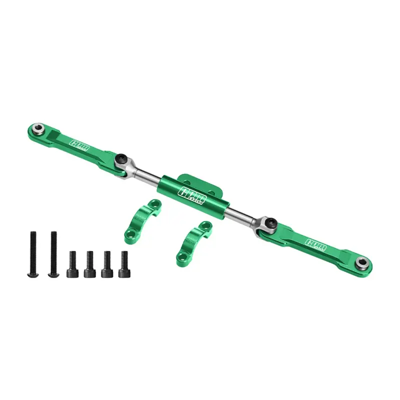 Aluminum 7075-T6 Alloy Front Steering Link Set For Vanquish 1/10 H10 Optic Kit Rock Crawler Kit-Vps09027 Upgrades - Green 1