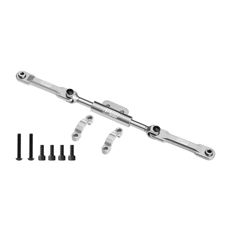 Aluminum 7075-T6 Alloy Front Steering Link Set For Vanquish 1/10 H10 Optic Kit Rock Crawler Kit-Vps09027 Upgrades - Silver 1