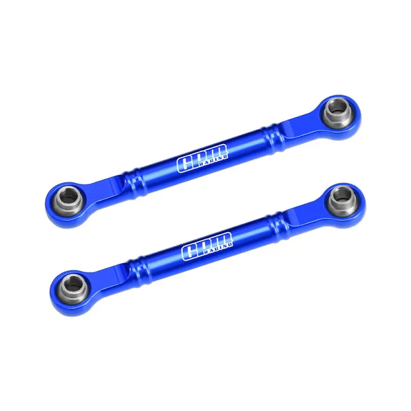 Aluminum 7075-T6 Alloy Front Steering Toe Links 51Mm For Traxxas 1/16 Mini Slash 4X4 Short Course Truck-108164-1 Upgrades - Blue 1