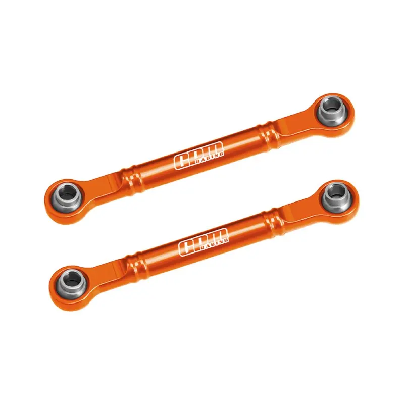 Aluminum 7075-T6 Alloy Front Steering Toe Links 51Mm For Traxxas 1/16 Mini Slash 4X4 Short Course Truck-108164-1 Upgrades - Orange 1