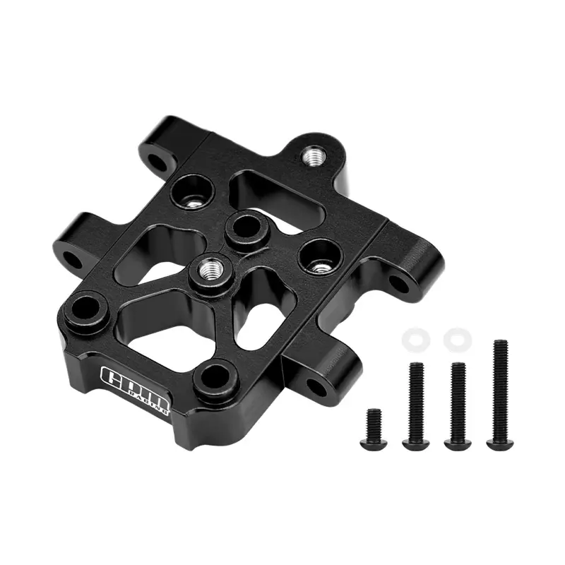 Aluminum 7075-T6 Alloy Front Suspension Pin Mount For Tamiya 1:10 Dt-04 R/C Fighter Nxgen-58741 Upgrades - Black 1