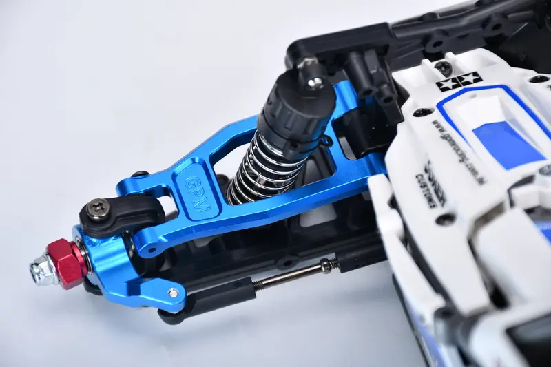 Aluminum 7075-T6 Alloy Front Upper Suspension Arms For Tamiya 1:10 Dt-04 R/C Fighter Nxgen-58741 Upgrades - Silver 2