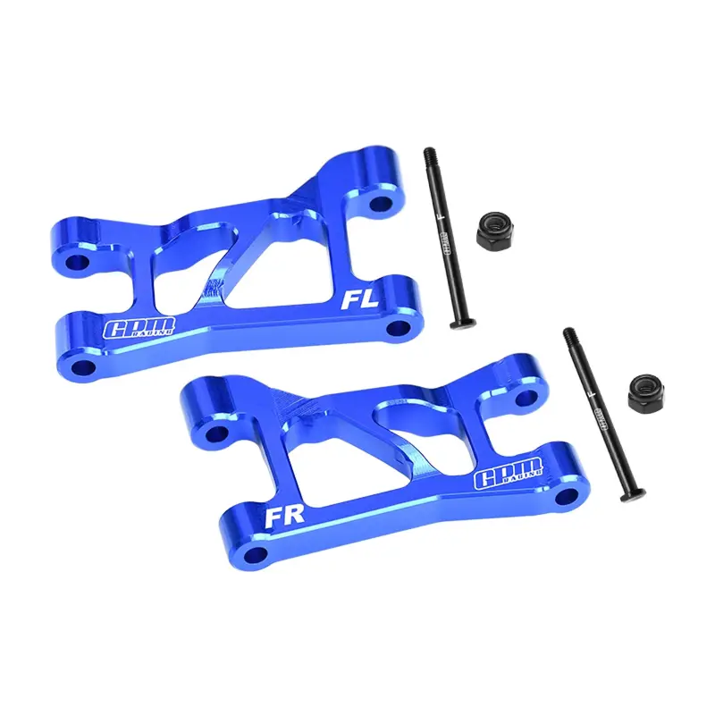 Aluminum 7075-T6 Alloy Front Upper Suspension Arms For Traxxas 1/16 Mini Slash 4X4 Short Course Truck-108164-1 Upgrades - Blue 1