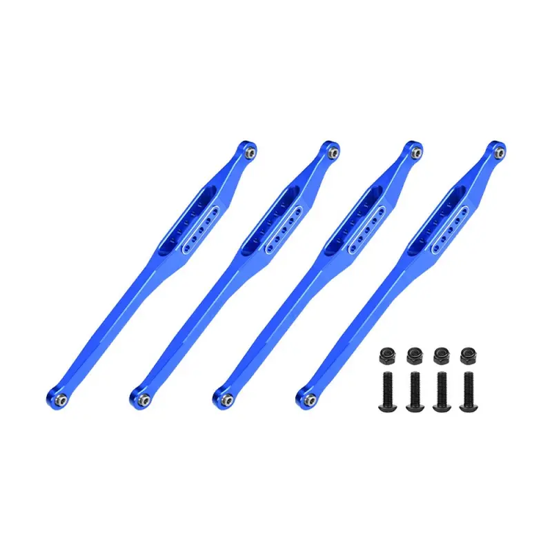 Aluminum 7075-T6 Alloy Lower Link Bar Set For Losi 1/8 Lmt 2.0 Grave Digger 4X4 Solid Axle Brushless Monster Truck-Los04028 Upgrades - Blue 1