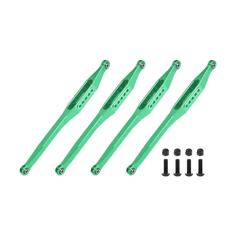 Aluminum 7075-T6 Alloy Lower Link Bar Set For Losi 1/8 Lmt 2.0 Grave Digger 4X4 Solid Axle Brushless Monster Truck-Los04028 Upgrades - Green 1