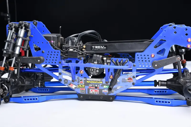 Aluminum 7075-T6 Alloy Lower Link Bar Set For Losi 1/8 Lmt 2.0 Grave Digger 4X4 Solid Axle Brushless Monster Truck-Los04028 Upgrades - Orange 2