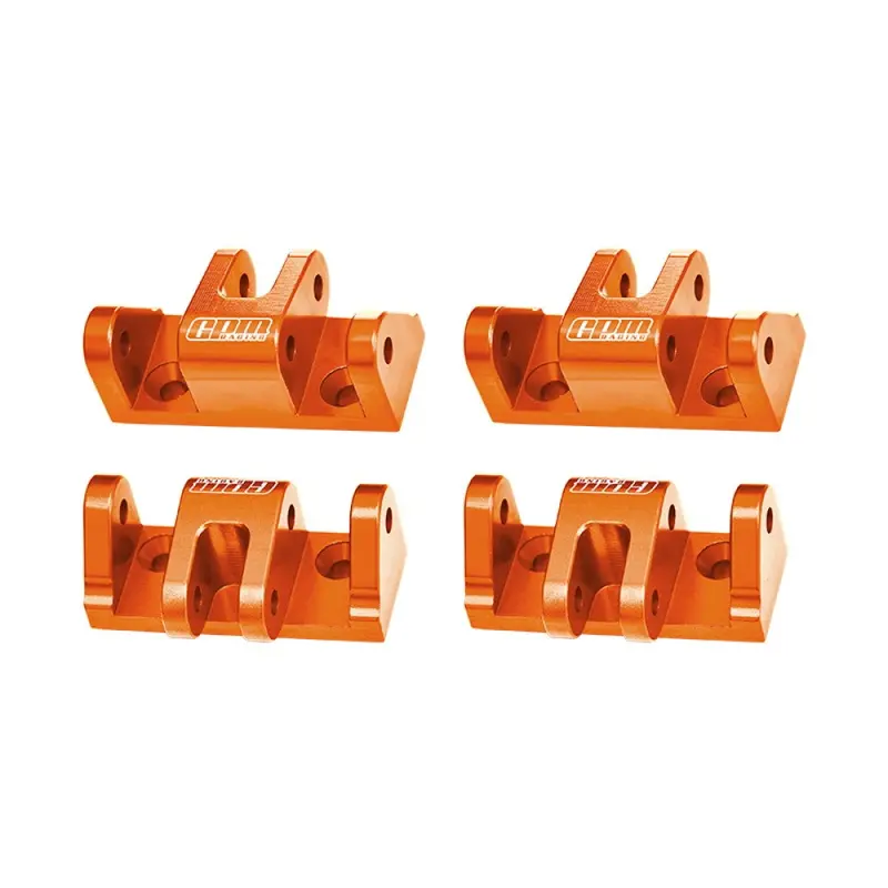 Aluminum 7075-T6 Alloy Lower Shock Mount For Losi 1/8 Lmt 2.0 Grave Digger 4X4 Solid Axle Brushless Monster Truck-Los04028 Upgrades - Orange 1