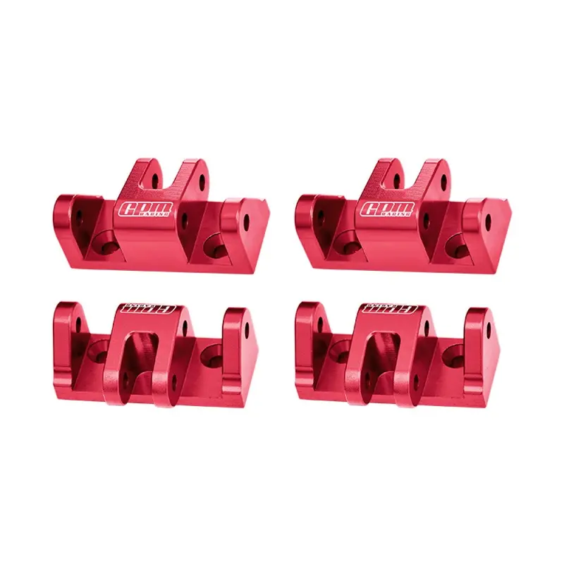 Aluminum 7075-T6 Alloy Lower Shock Mount For Losi 1/8 Lmt 2.0 Grave Digger 4X4 Solid Axle Brushless Monster Truck-Los04028 Upgrades - Red 1