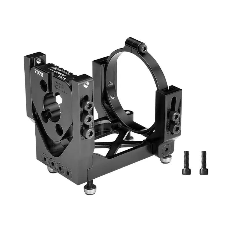 Aluminum 7075-T6 Alloy Oversized Motor Base For Traxxas 1:6 Funco Pro Scale Sand Car 8S / Xrt 8S / Xrt Ultimate 8S Race Truck Upgrades - Black 1