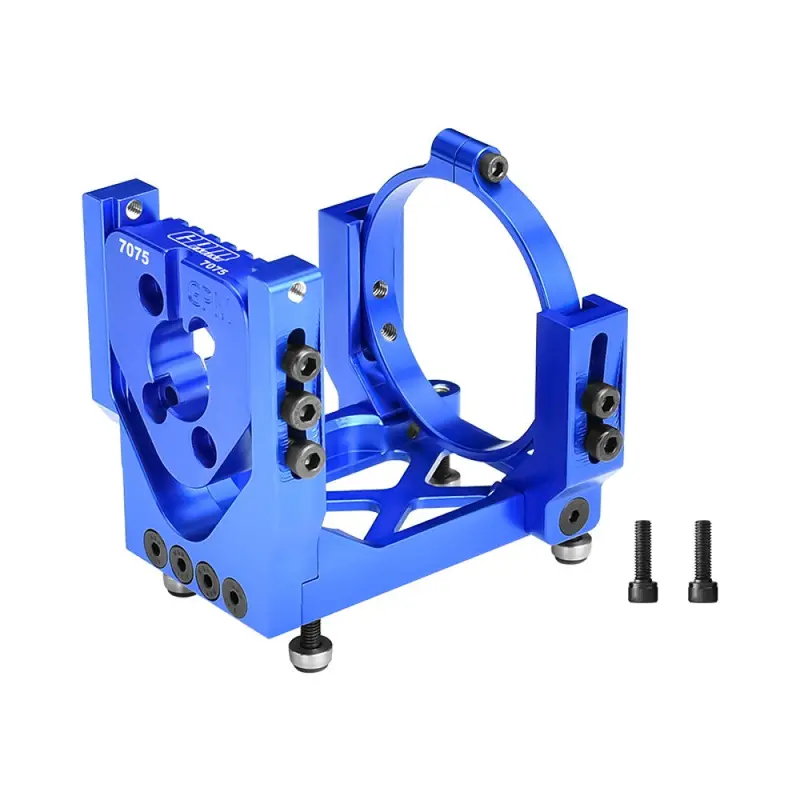 Aluminum 7075-T6 Alloy Oversized Motor Base For Traxxas 1:6 Funco Pro Scale Sand Car 8S / Xrt 8S / Xrt Ultimate 8S Race Truck Upgrades - Blue 1