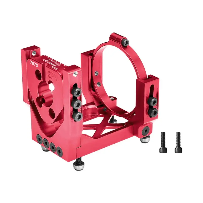 Aluminum 7075-T6 Alloy Oversized Motor Base For Traxxas 1:6 Funco Pro Scale Sand Car 8S / Xrt 8S / Xrt Ultimate 8S Race Truck Upgrades - Red 1