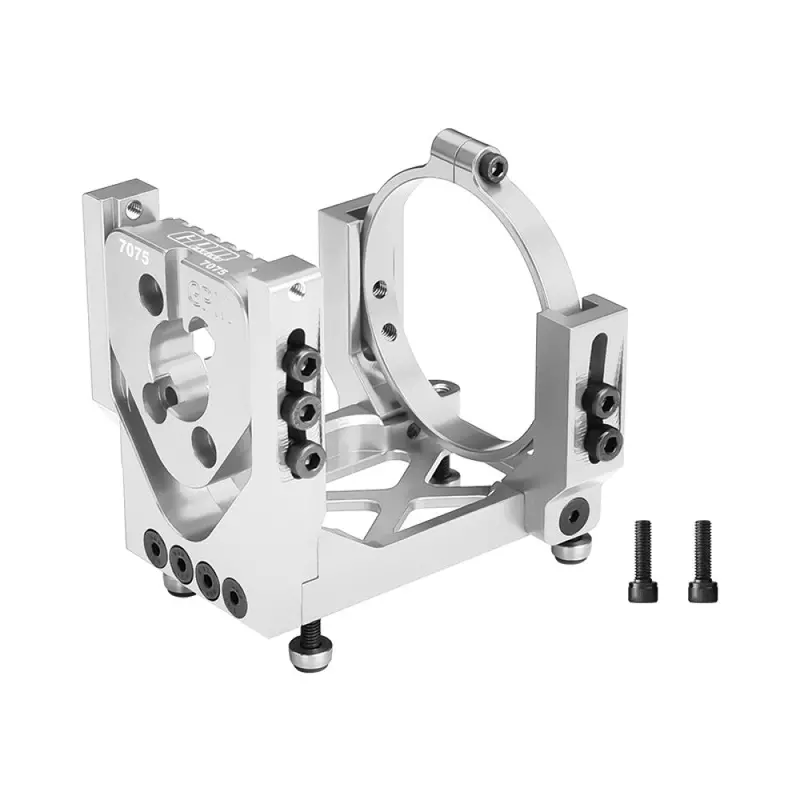 Aluminum 7075-T6 Alloy Oversized Motor Base For Traxxas 1:6 Funco Pro Scale Sand Car 8S / Xrt 8S / Xrt Ultimate 8S Race Truck Upgrades - Silver 1