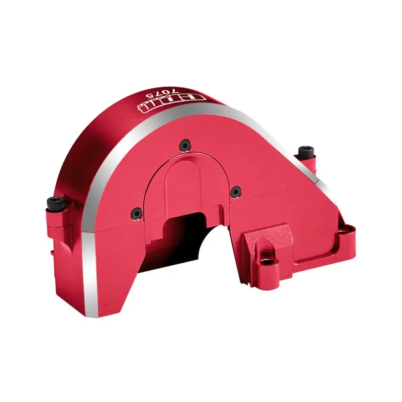 Aluminum 7075-T6 Alloy Oversized Transmission Gear Covers For Traxxas 1/6 Funco Pro Scale 2Wd Sand Car 8S-109076-4 Upgrades - Red 1