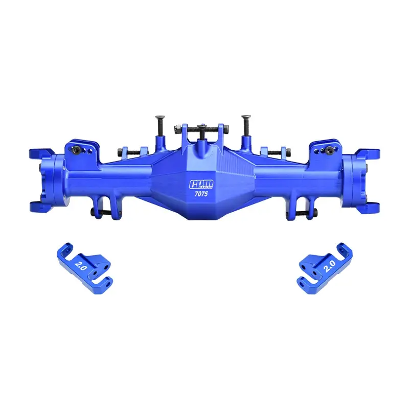 Aluminum 7075-T6 Alloy Quick Release Front Axle Housing Set For Losi 1:8 Lmt 1.0 2.0 / 1:10 Tlr Tuned Lmt Solid Axle Monster Truck Upgrades - Blue 1