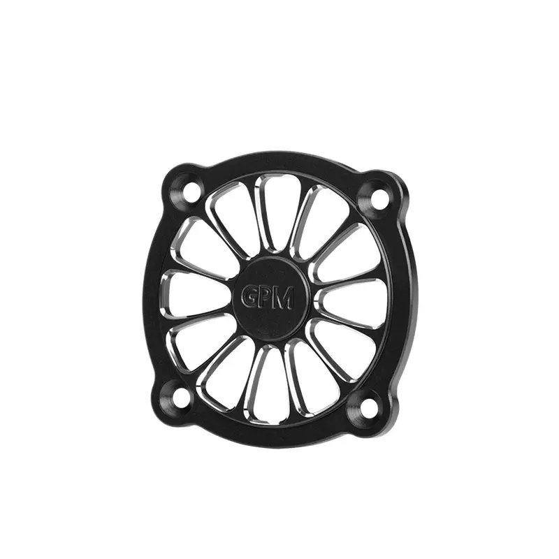 Aluminum 7075-T6 Alloy Rc Cooling Fan Cover 40X40mm (3Mm Hole Spacing) - Black 1