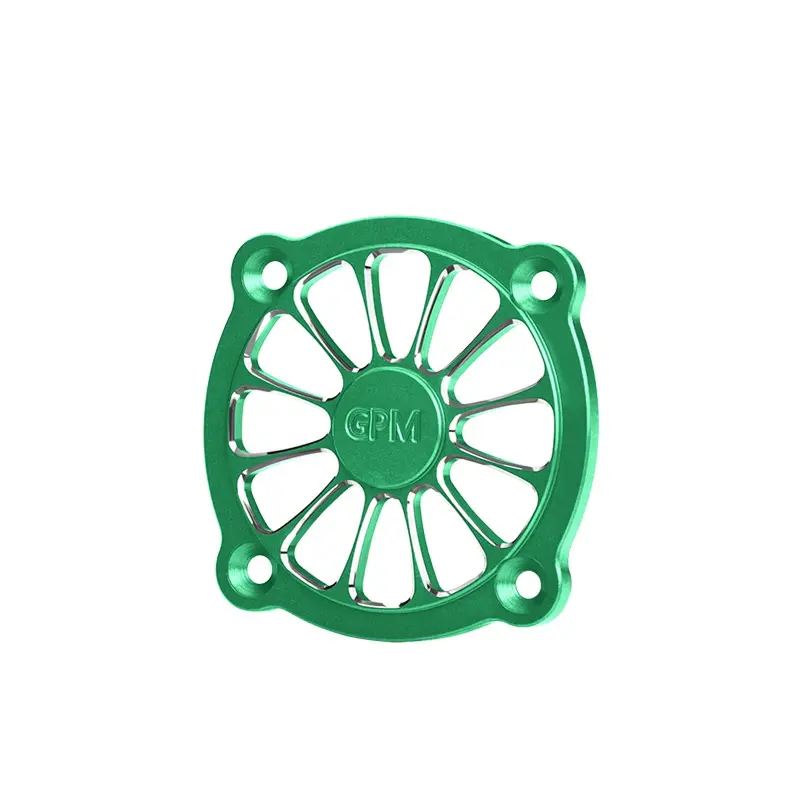 Aluminum 7075-T6 Alloy Rc Cooling Fan Cover 40X40mm (3Mm Hole Spacing) - Green 1