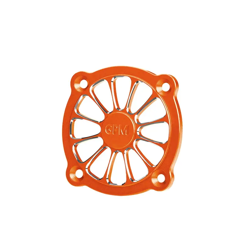 Aluminum 7075-T6 Alloy Rc Cooling Fan Cover 40X40mm (3Mm Hole Spacing) - Orange 1