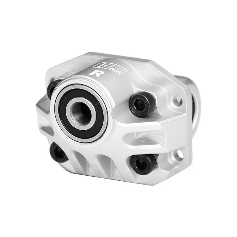 Aluminum 7075-T6 Alloy Rear Axle Third Member Oversize Bearing Differential Cover Case For Vanquish 1/10 H10 Optic Kit Rock Crawler-Vps09027 Upgrades - Silver 1