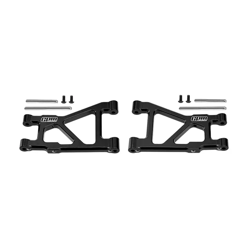 Aluminum 7075-T6 Alloy Rear Lower Suspension Arms For Tamiya 1:10 Dt-04 R/C Fighter Nxgen-58741 Upgrades - Black 1